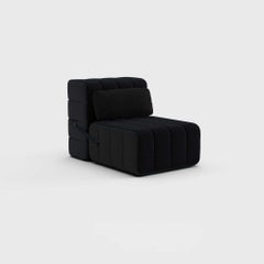 Gebogenes Kissen, Sera, Ebenholz ''Schwarz''