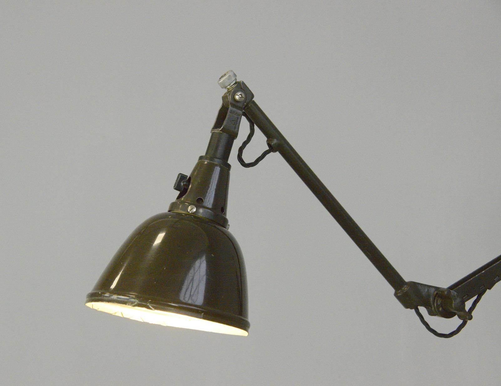 Curt Fischer Midgard Scissor Lamp circa 1930s 2