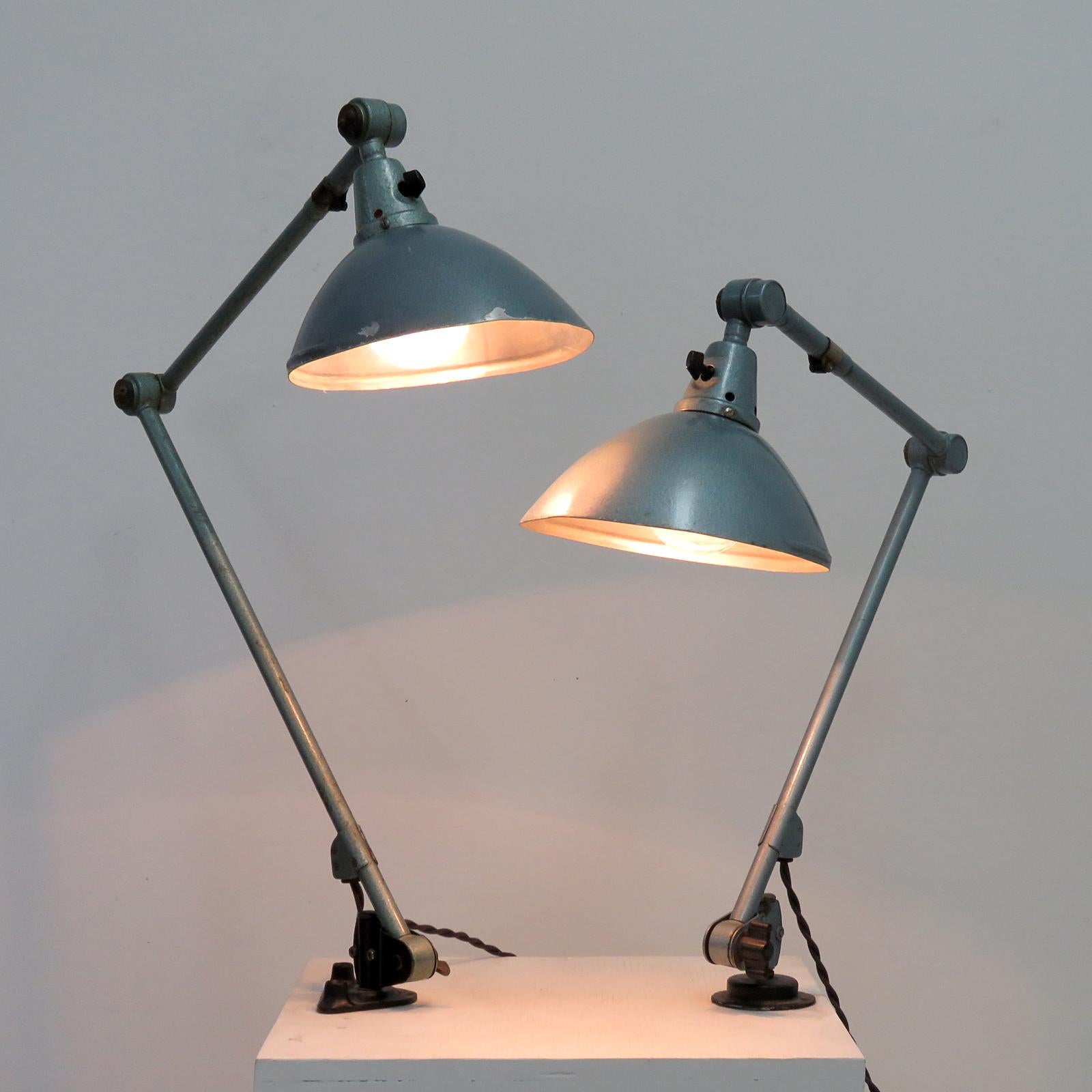 Lampes de travail de Curt Fischer pour Midgard, 1920 en vente 1
