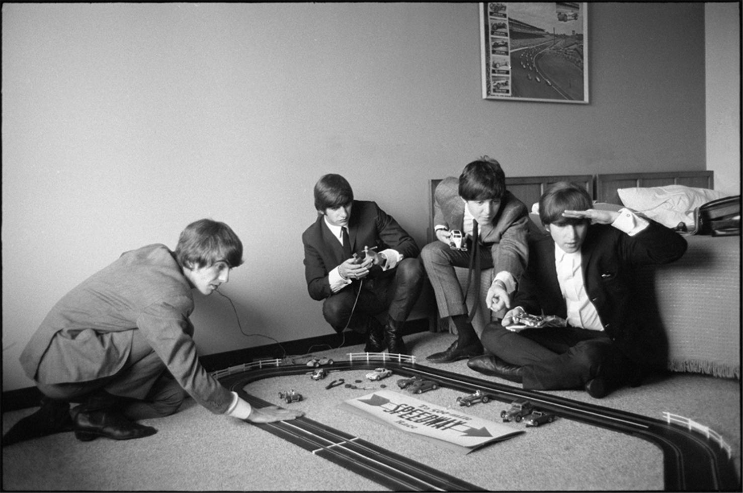 Curt Gunther Black and White Photograph - The Beatles, Indianapolis, IN
