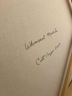 Contemporary Mondrian illusione interni pop art astratta nero blu rosso bianco