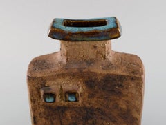 Curt M. Addin for Glumslöv, Vase in Partially Glazed Stoneware