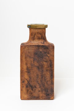 Curt M Addin, Semi-Glazed Stoneware Vase, Sweden, 1970s
