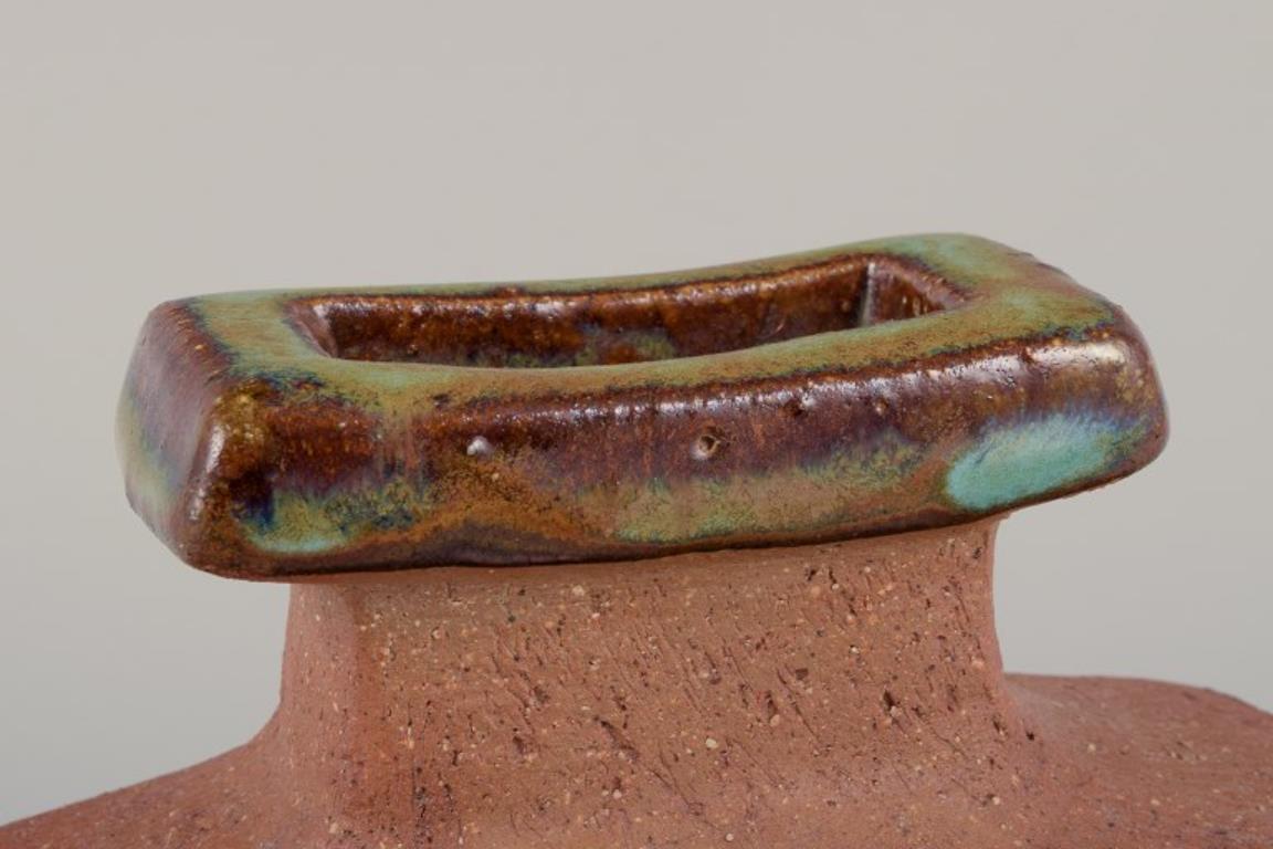 Smaltato Curt Magnus Addin, studio proprio. Vaso in ceramica, anni '70 in vendita