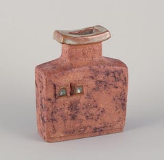 Curt Magnus Addin, Swedish artist. Ceramic vase in modernist style.