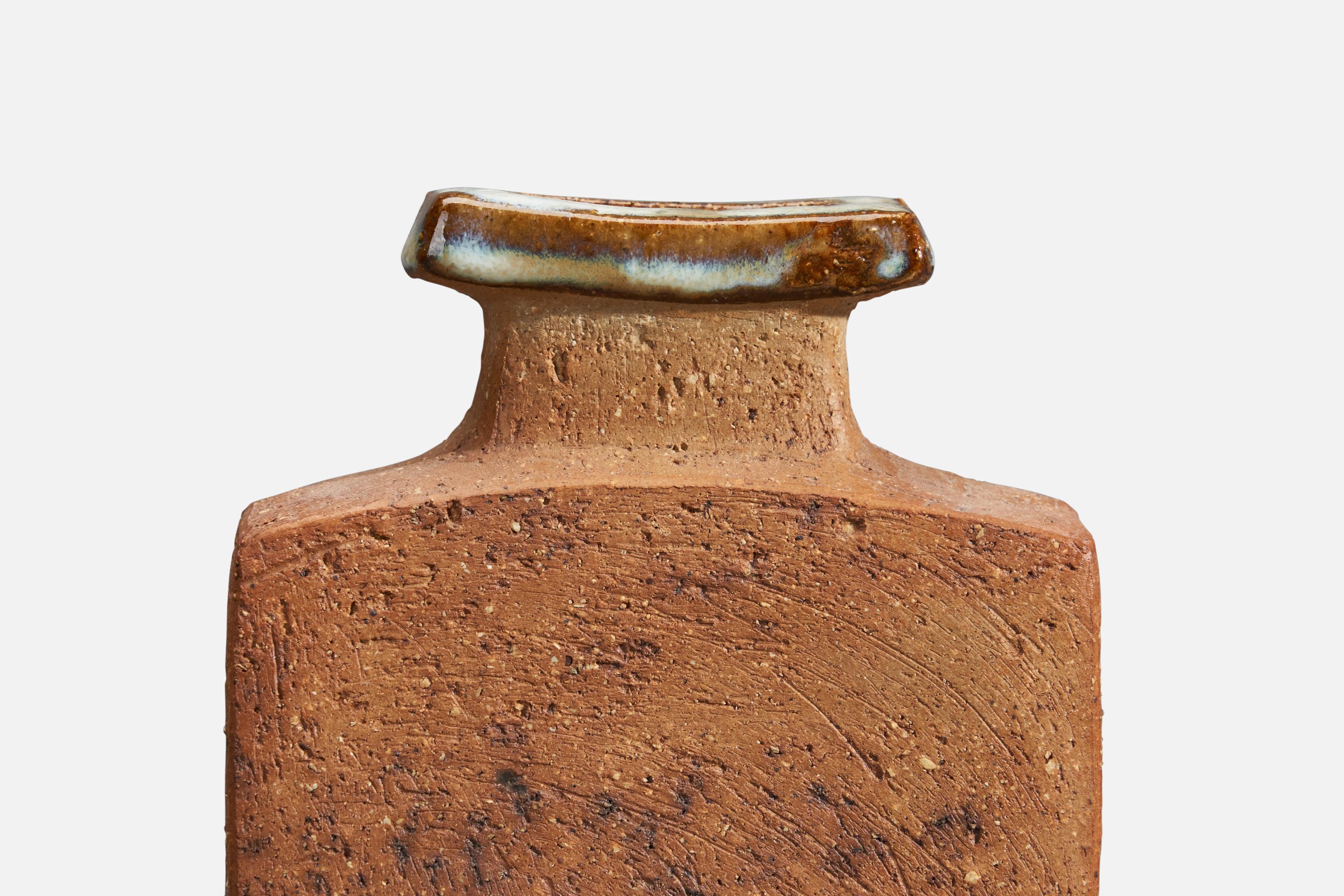 Swedish Curt Magnus Addin, Vase, Stoneware, Sweden, 1970s For Sale