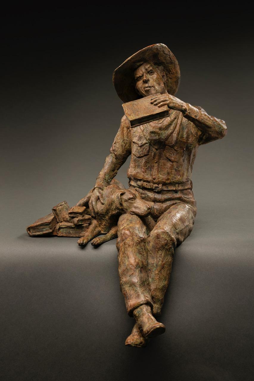 Figurative Sculpture de Curt Mattson - Becario de la Litera