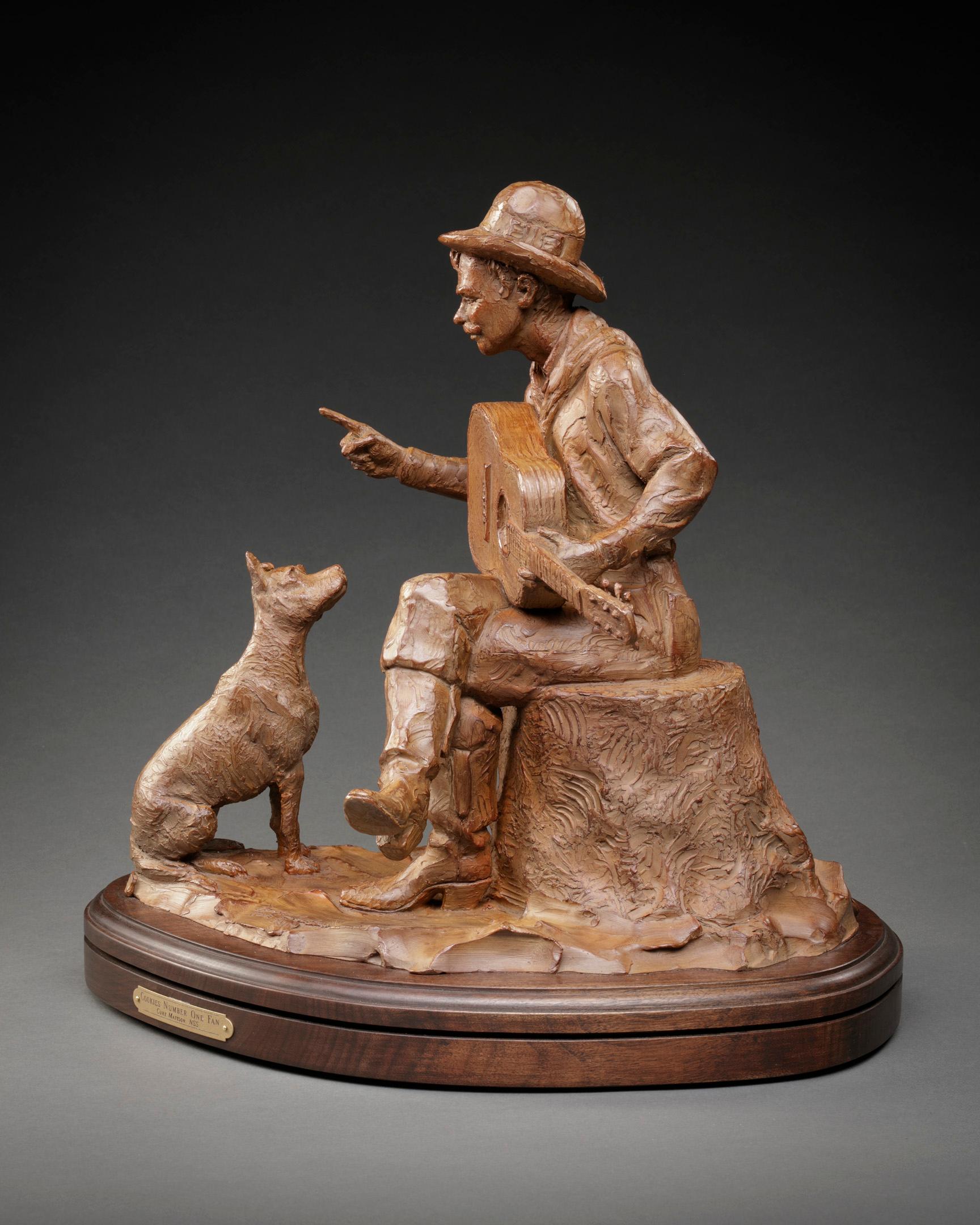 Cookies Number One Fan - Realist Sculpture by Curt Mattson