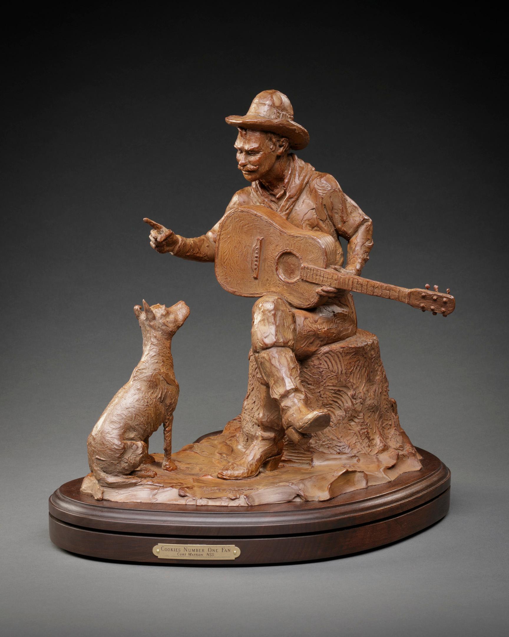 Curt Mattson Figurative Sculpture - Cookies Number One Fan