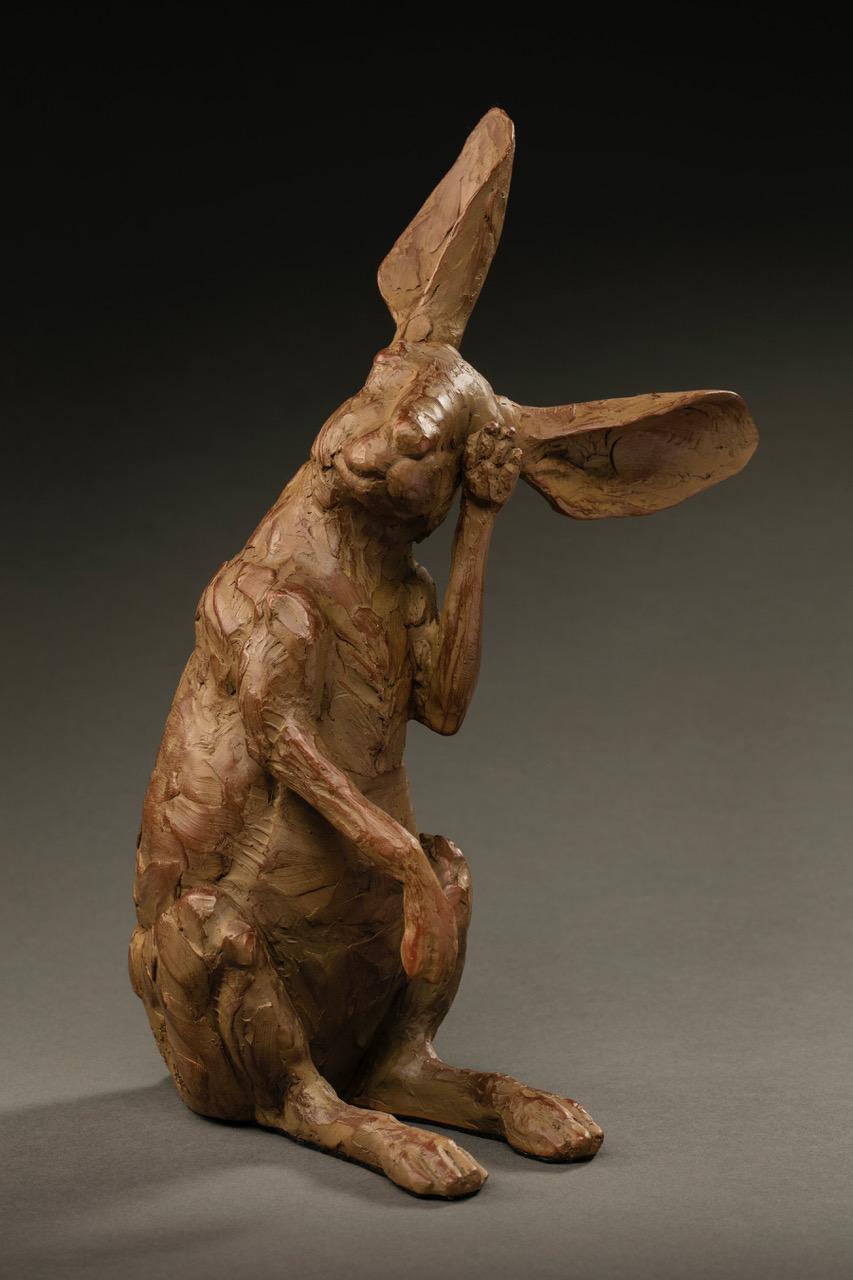 Curt Mattson Figurative Sculpture - Sleepy Head