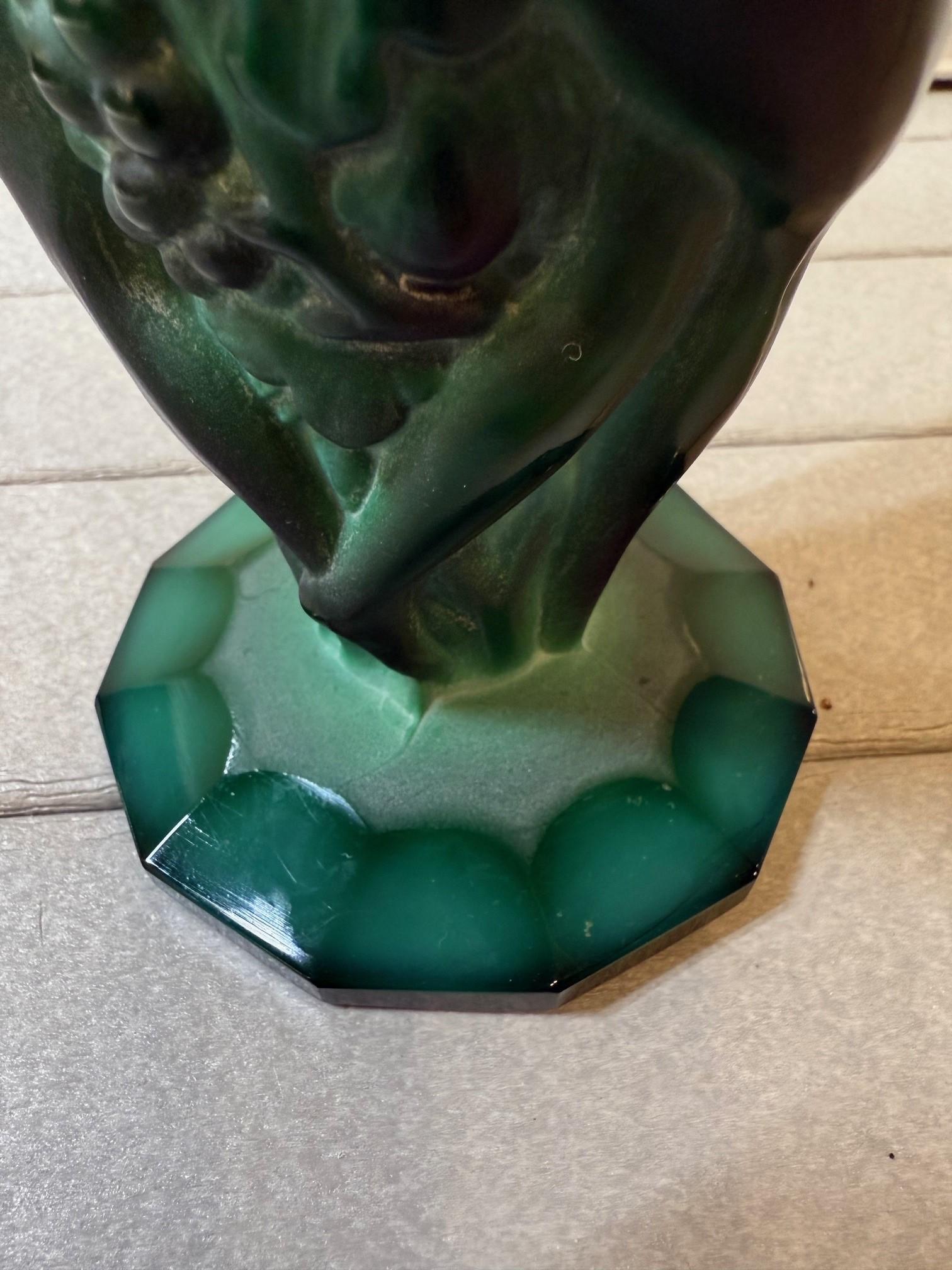 Curt Schlevogt Vase en verre pressé 
