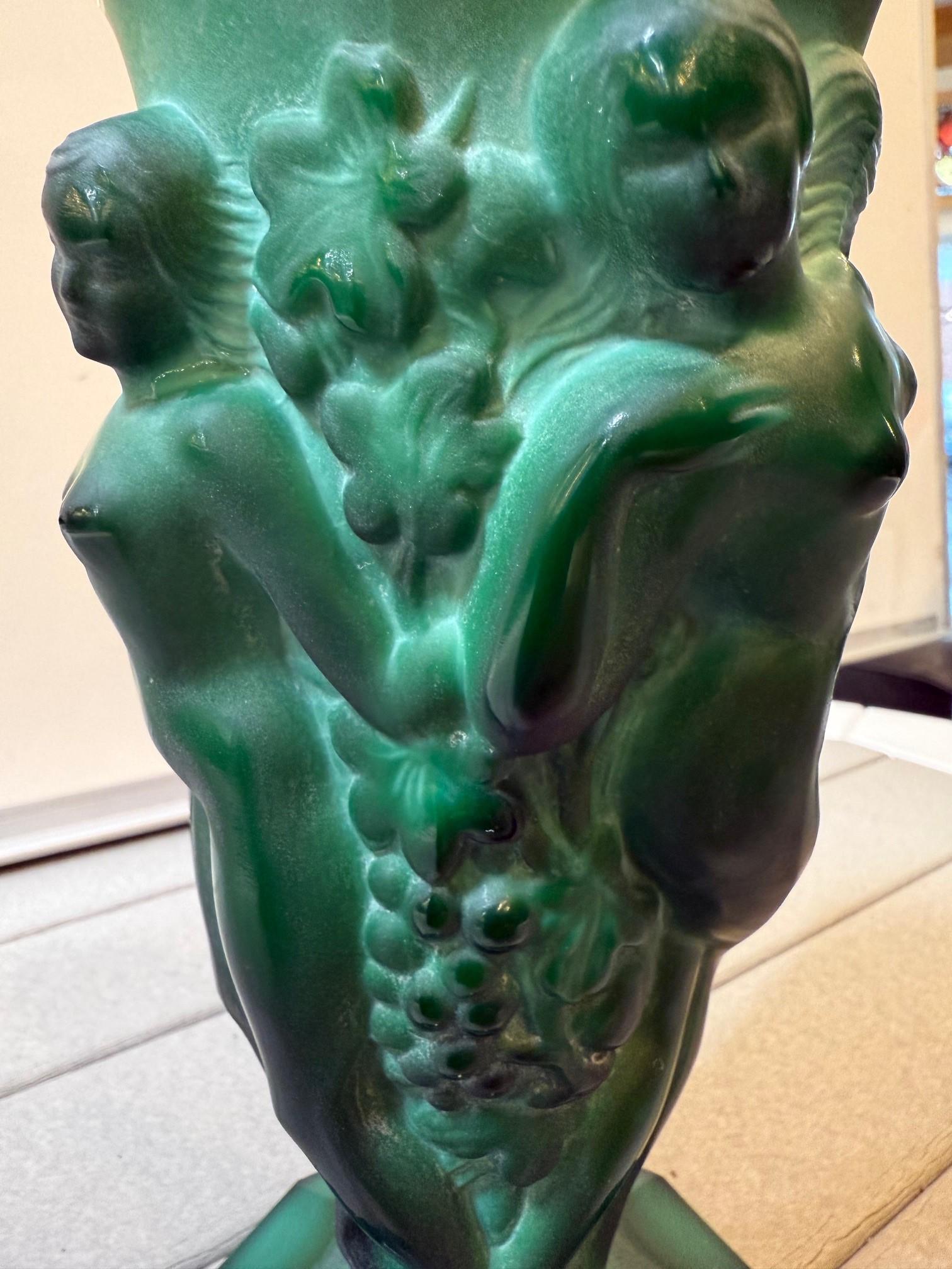 Curt Schlevogt Vase en verre pressé 