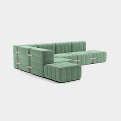 Curt-Set 12 - e.g. Flexible large corner sofa - Barcelona - Patina - V3347/46