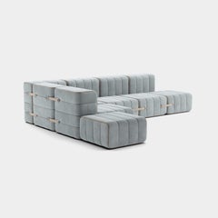 Curt-Set 12 - e.g. Flexible large corner sofa - Barcelona - River - V3347/33