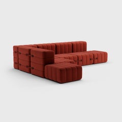 Curt-Set 12 - e.g. Flexible large corner sofa - Dama - 0058 'Red'