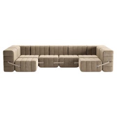 Curt-Set 15 - e.g. Flexible U-shaped sofa - Barcelona - Vole - V3347/15 (Grey / 