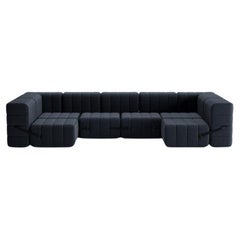 Curt-Set 15 - e.g. Flexible U-shaped sofa - Jet - 9806 (Dark grey)