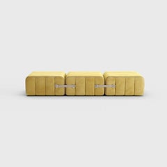 Curt-Set 3 - E.G. Flexible Bench - Barcelona - Cornhusk - V3347/50 'Yellow'