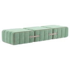 Curt-Set 3 - e.g. Flexible bench - Barcelona - Patina - V3347/46 (Light green)