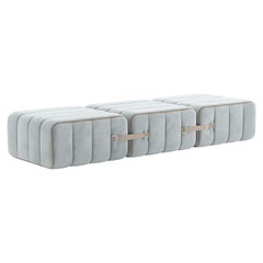 Curt-Set 3 - e.g. Flexible bench - Barcelona - River - V3347/33 (Light blue)