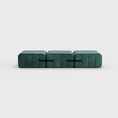 Curt-Set 3 - E.G. Flexible Bench - Barcelona - Serpentine - V3347/39 'Green'
