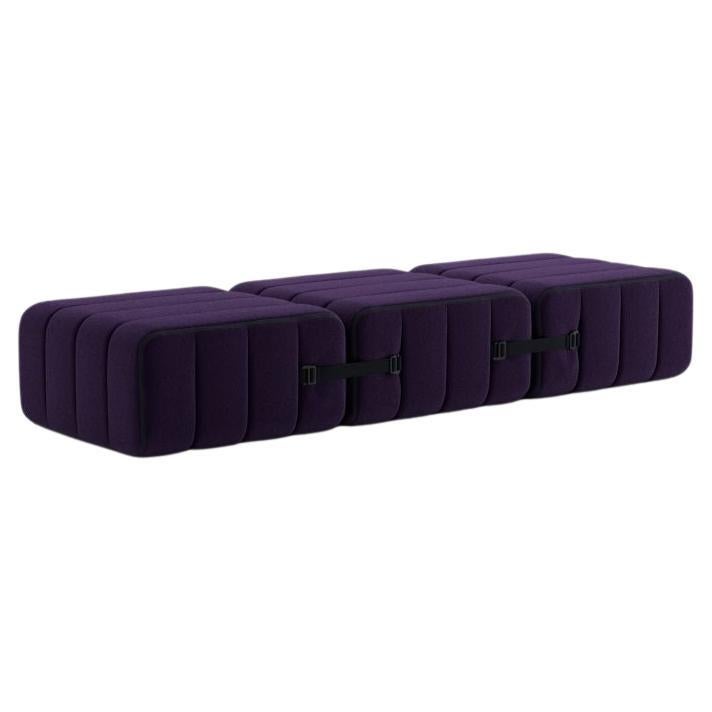 Curt-Set 3 - e.g. Flexible bench - Jet - 9607 'Blue / Purple'
