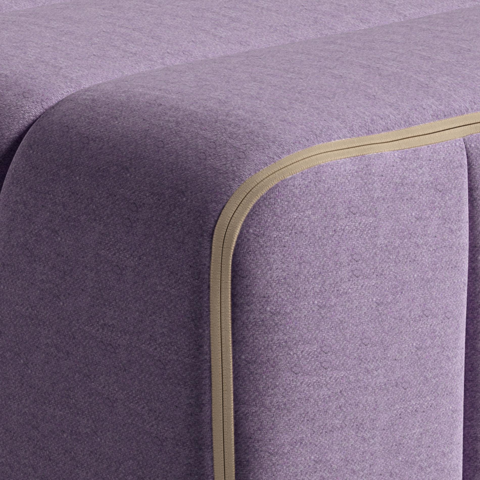 German Curt-Set 4 - e.g. Flexible 2-seater - Dama - 0039 (Lilac) For Sale