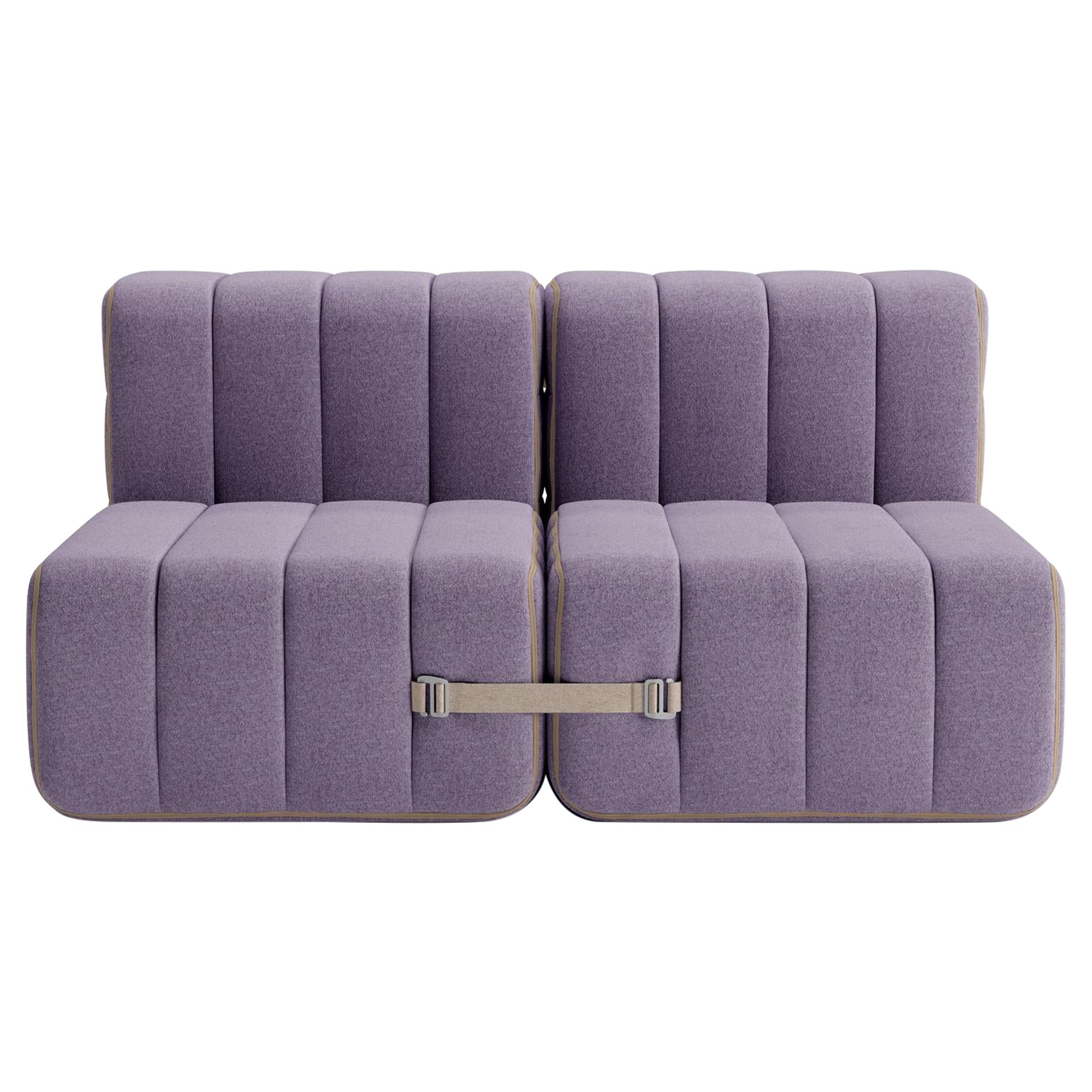 Curt-Set 4 - e.g. Flexible 2-seater - Dama - 0039 (Lilac) For Sale