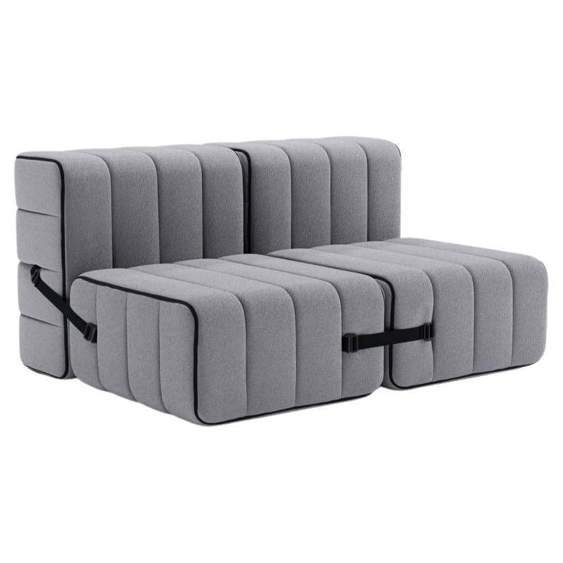 Curt-Set 4 - E.G. Flexible 2-Seater - Jet - 9803 'Grey' For Sale