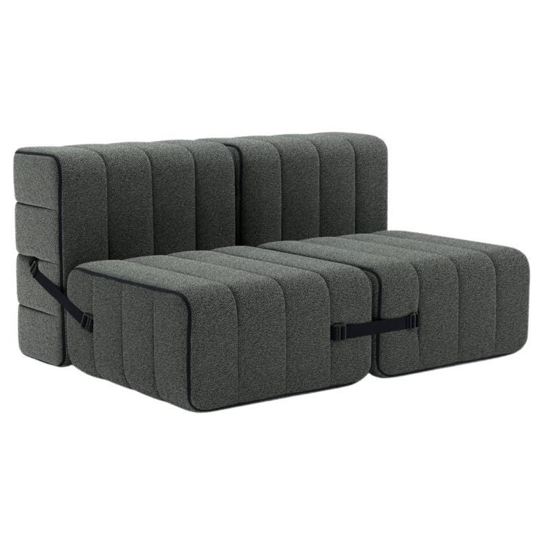 Curt-Set 4 - E.G. Flexible 2-Seater - Sera - Gravel 'Grey' For Sale