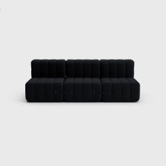 Curt-Set 6 - es. Flessibile 3 posti - Sera - Ebano (Nero)