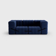 Curt-Set 7 - E.G. Flexible 2-Seater with Armrests - Jet - 6098 'Dark Blue'
