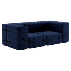 Curt-Set 7 - E.G. Flexible 2-Seater with Armrests - Jet - 6098 'Dark Blue'