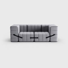 Curt-Set 7 - E.G. Flexible 2-Seater with Armrests - Jet - 9803 'Grey'