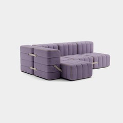 Curt-Set 9 - e.g. Flexible small corner sofa - Dama - 0039 (Lilac)