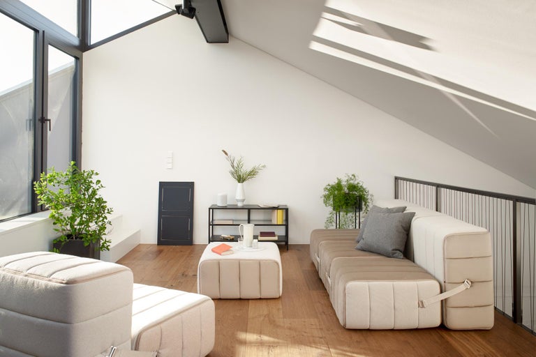Curt Single Module, Fabric Dama '0029 Beige / Grey', Curt Modular Sofa ...