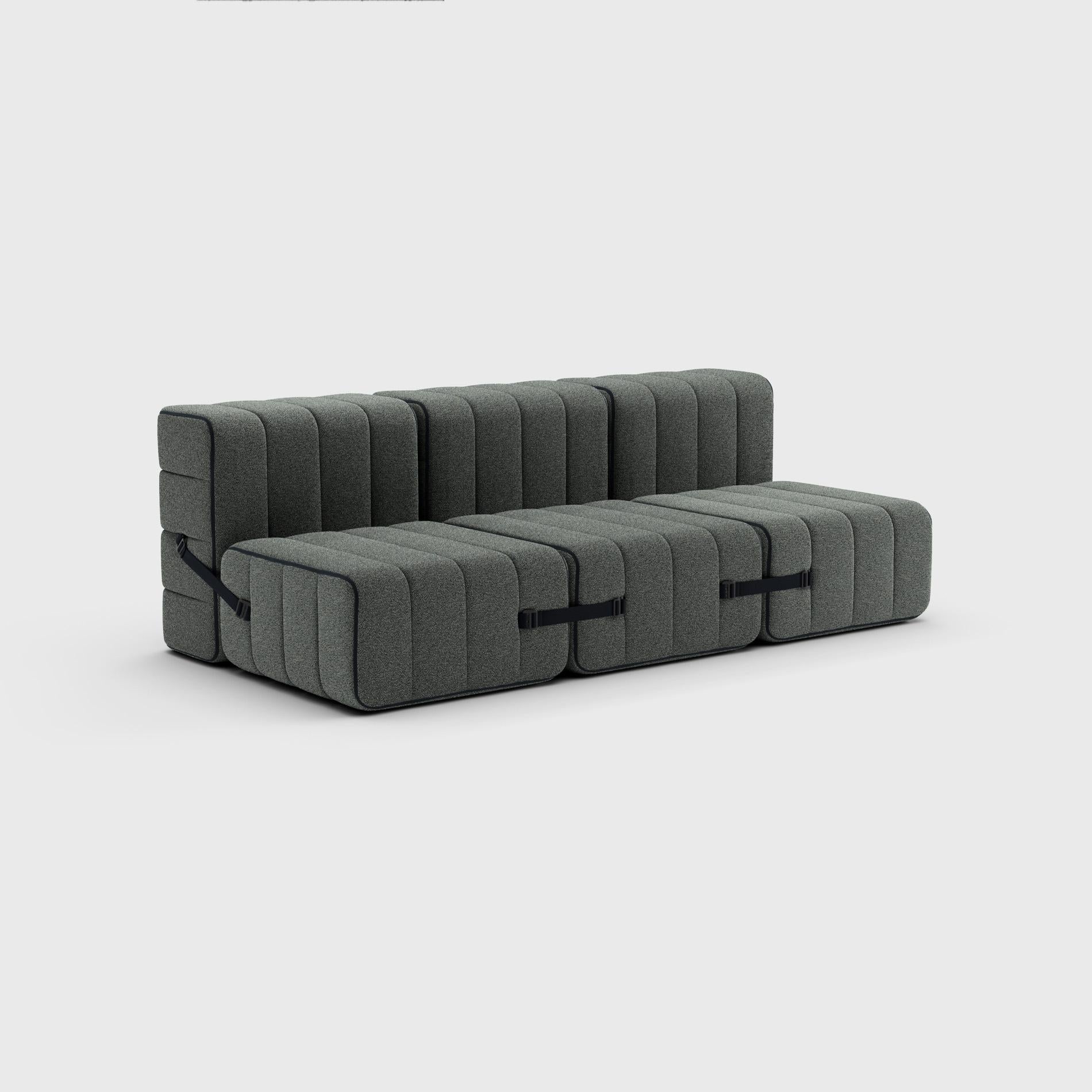 Curt Single Module, Stoff Sera 'Gravel Grey', Curt Modular Sofa System (Moderne) im Angebot