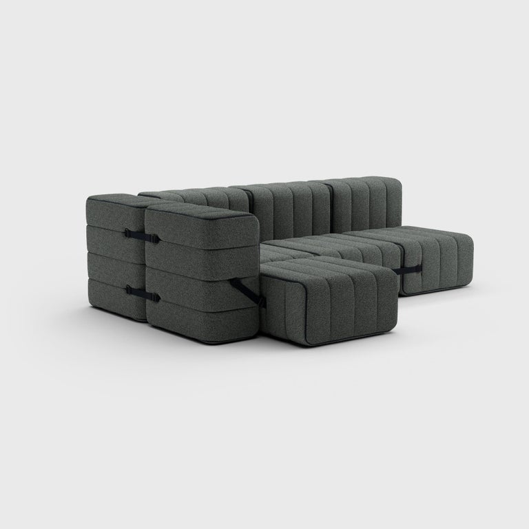 Curt Single Module, Fabric Sera 'Gravel Grey', Curt Modular Sofa System ...