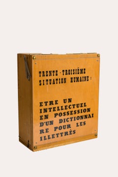 Vintage Trente-Troisiéme Situation Humaine: Etre un Intellectuel en possession d'un Dict