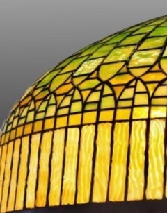 'Curtain Border' Chandelier, Stamped Tiffany Studios, Christie's NY Provenance
