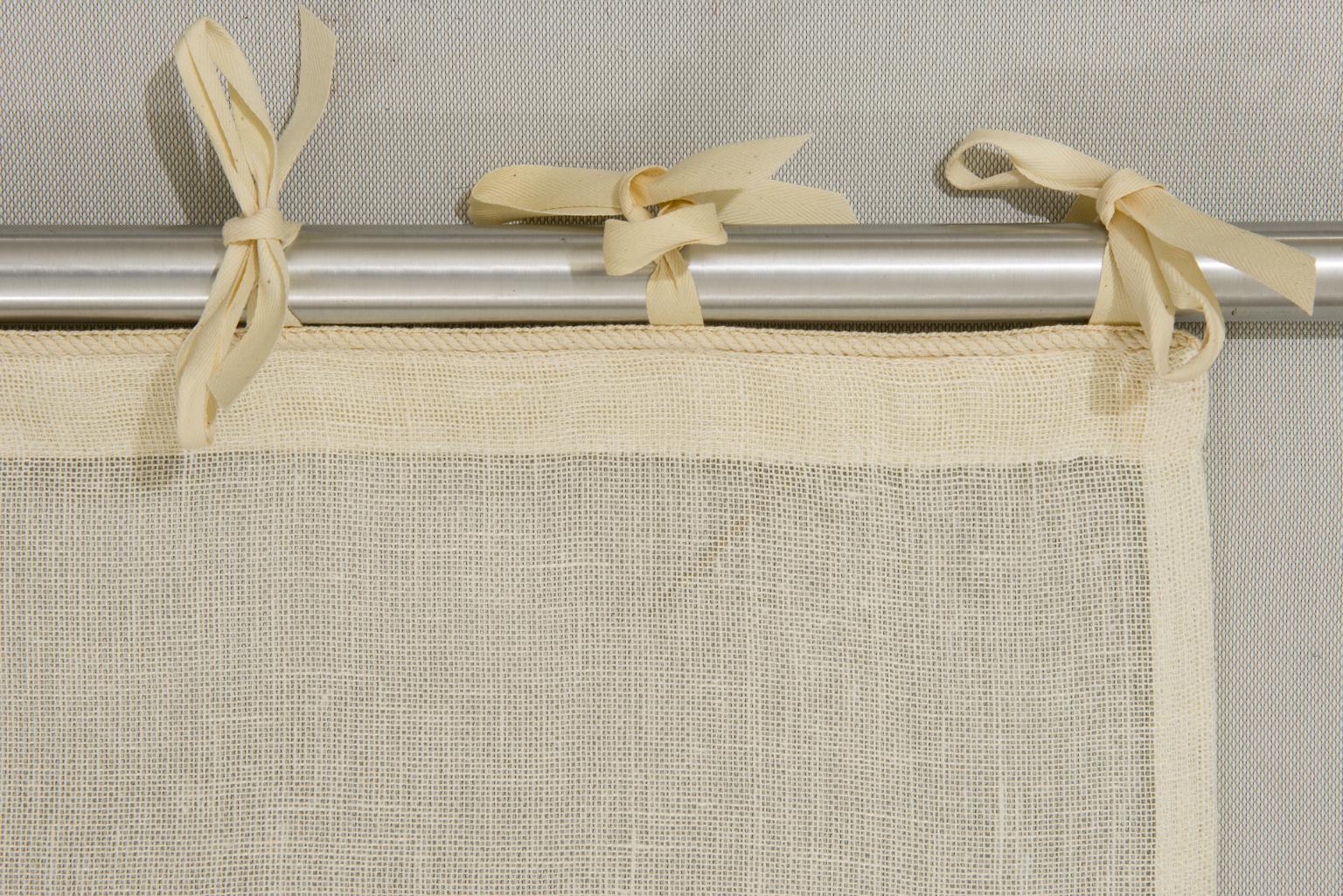 Linen Embroidered Curtain for a Baby Room with Teddy Bears For Sale