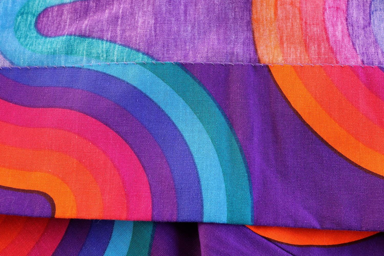 Verner Panton Set of Two Curtain Panels Mira-X Collection,  1960s 2