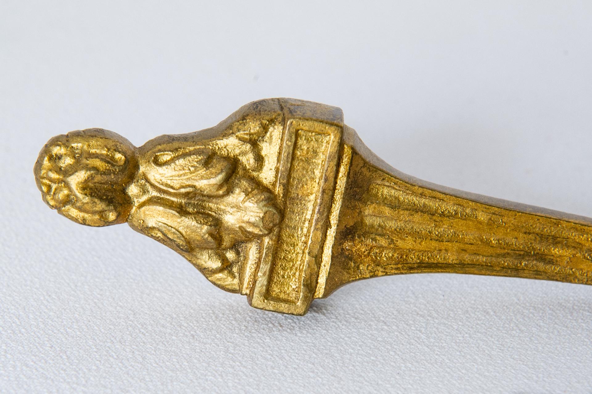 Einzelner Gardinen aus antiker Bronze mit Krawattenrücken (Sonstiges) im Angebot