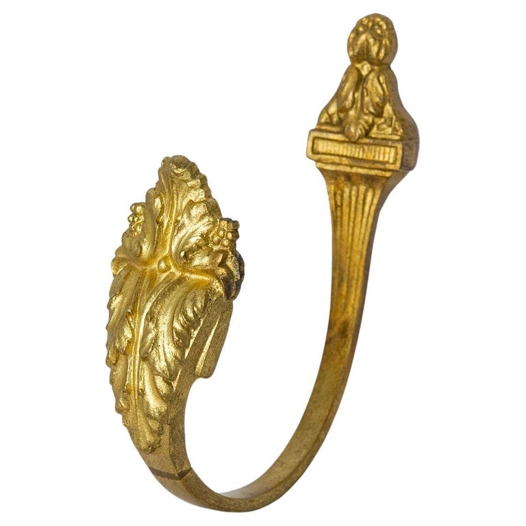 Curtain Single Antique Bronze TieBack For Sale at 1stDibs