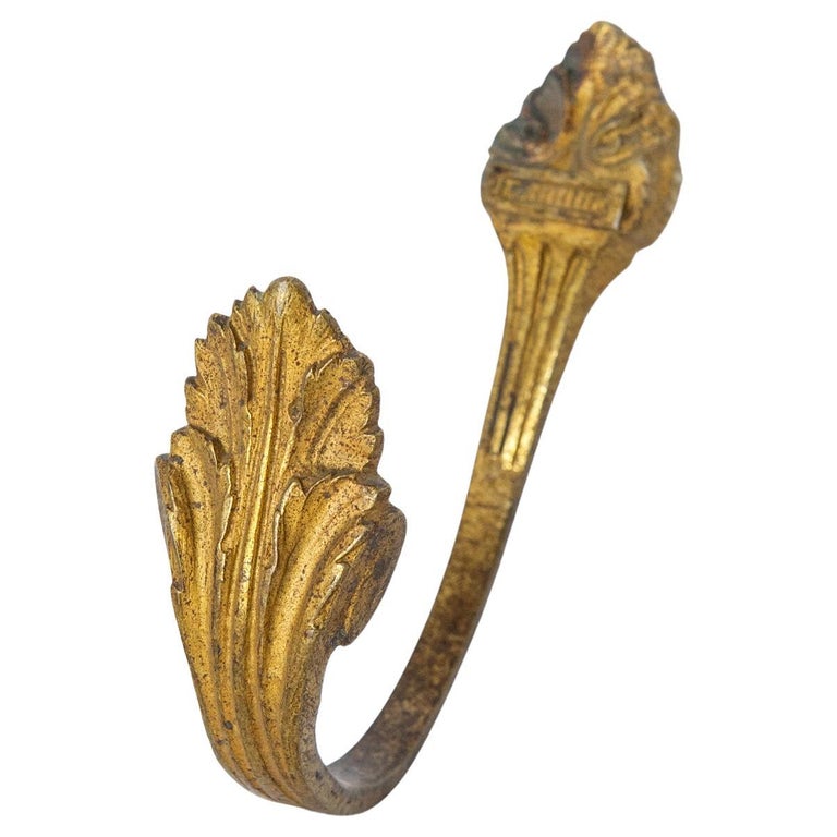Curtain Single Bronze Antique TieBack at 1stDibs