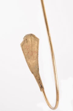 Curtains Hooks, Wall Brackets, in Solid Brass, Art Deco Period from France, 1940