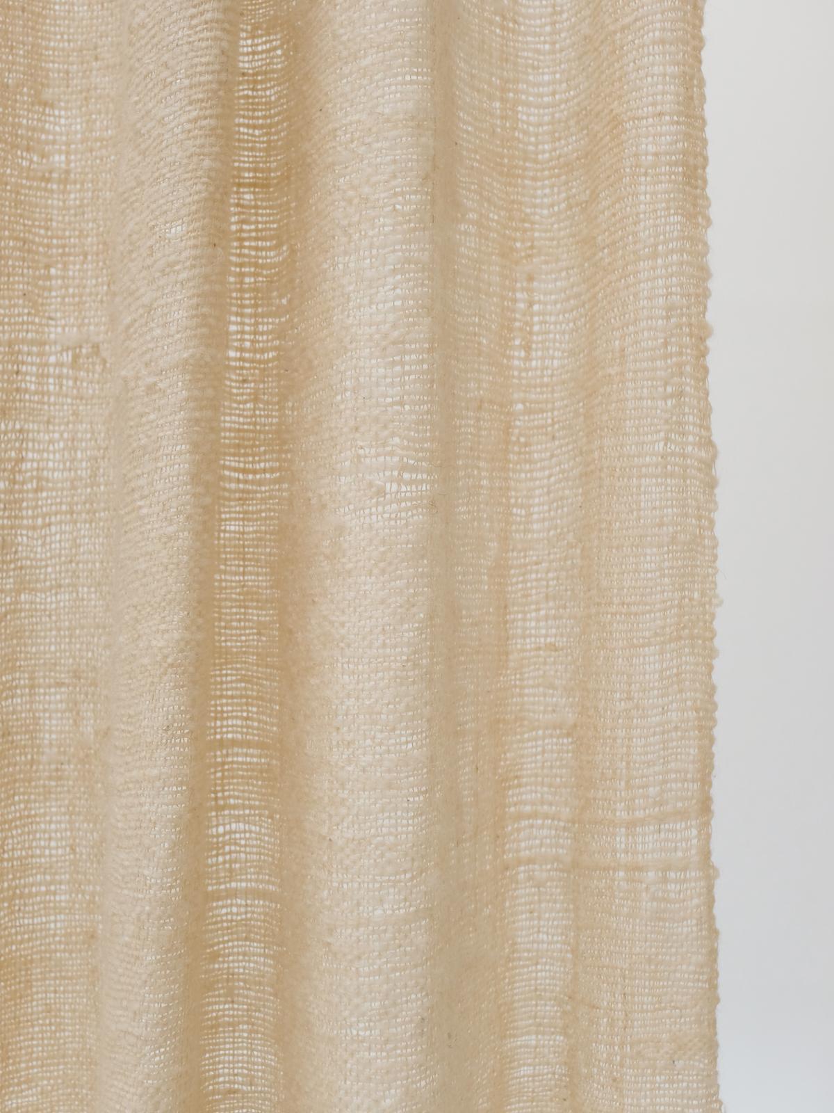 Hand-Crafted Curtains Made of handspun and handwoven local Wool For Sale