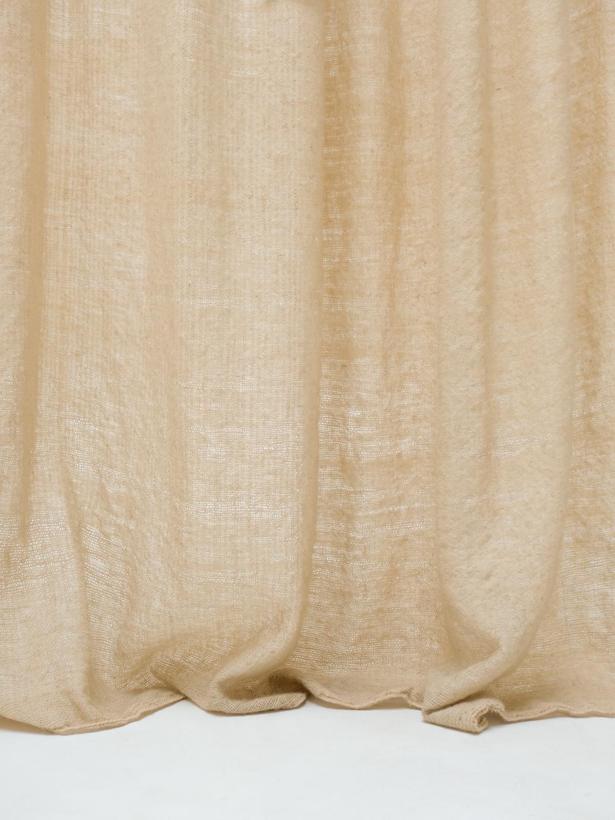 Contemporary Curtains Made of handspun and handwoven local Wool For Sale