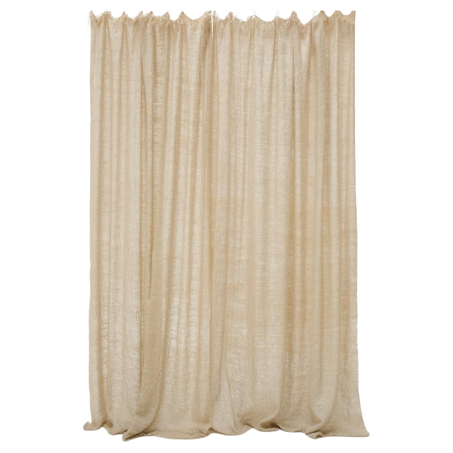 Curtains Made of handspun and handwoven local Wool For Sale