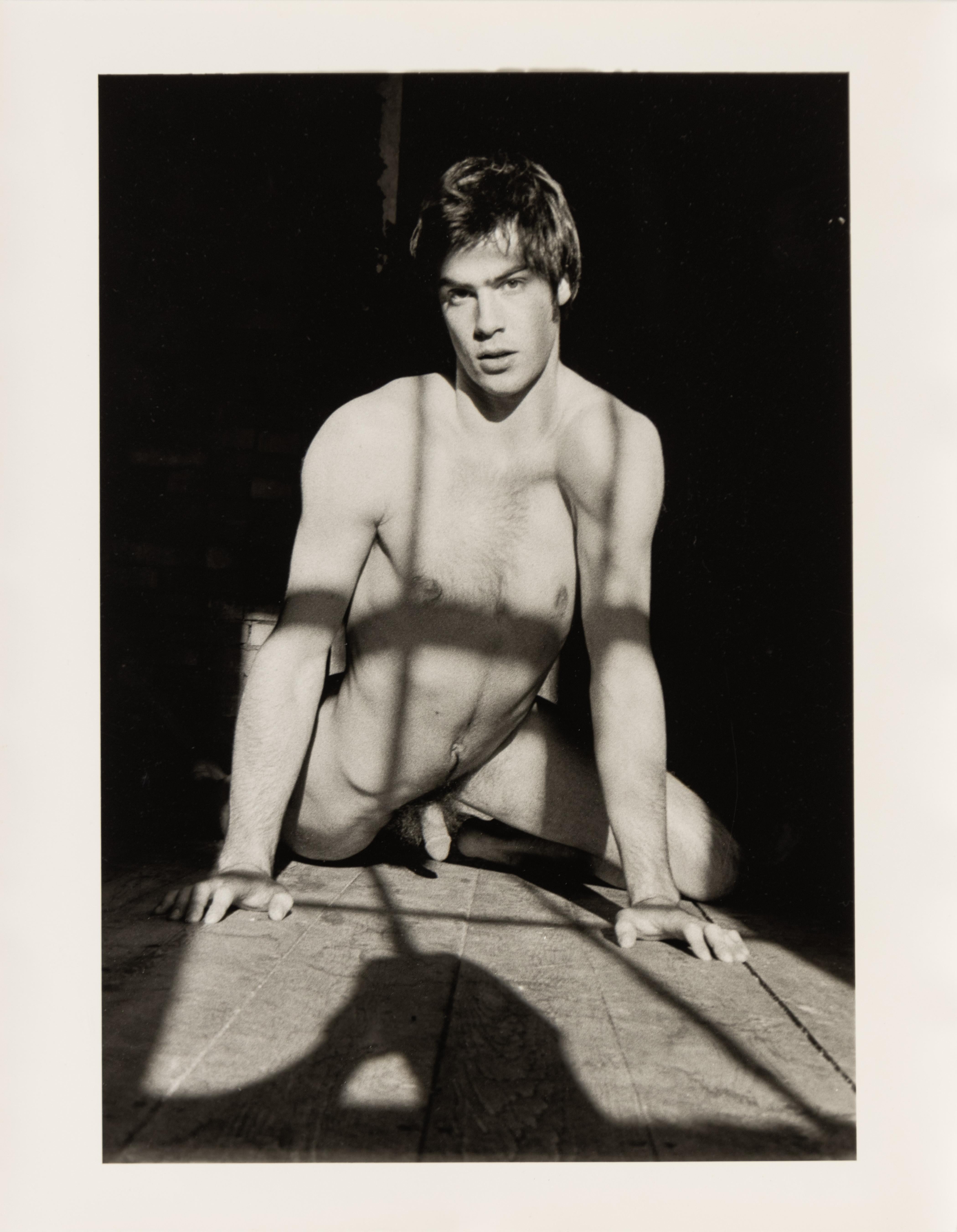 Curtice Taylor Nude Photograph - Untitled (Alan in the Barn), New Hampshire